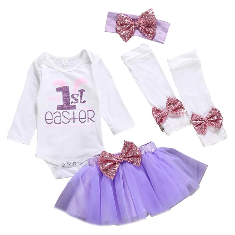 My First Easter Baby Girls Clothes Set Newborn Baby Long Sleeve Letter Romper Tutu Skit Bow Leg Headband Set Clothes For Photo, Purple
My First Easter Baby Girls Clothes Set Newborn Baby Long Sleeve Letter Romper Tutu Skit Bow Leg Headband Set Clothes For Photo, Purple