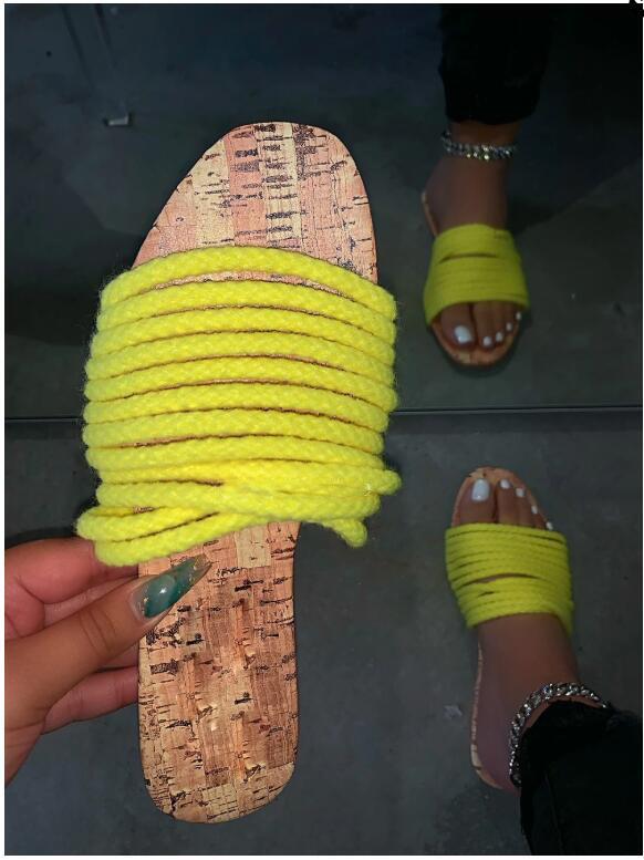 Candy Color Slippers Women Summer Sandal Fashion Female Rope Strap Flat Slippers Beach Flat Shoes Outdoor Sandals, Xz0640
Candy Color Slippers Women Summer Sandal Fashion Female Rope Strap Flat Slippers Beach Flat Shoes Outdoor Sandals, Xz0640