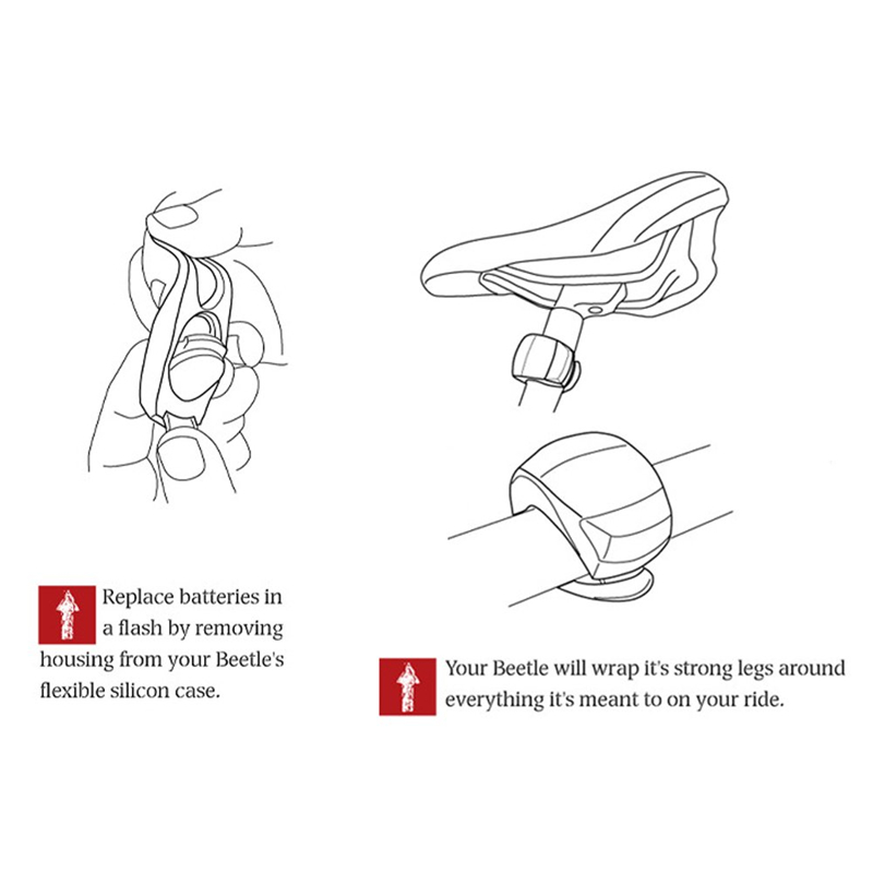 Bike Lights Silicone Bicycle Cycling Head Front Rear Wheel LED Headlight for Mountain Roads Night Cycling Batteries Included