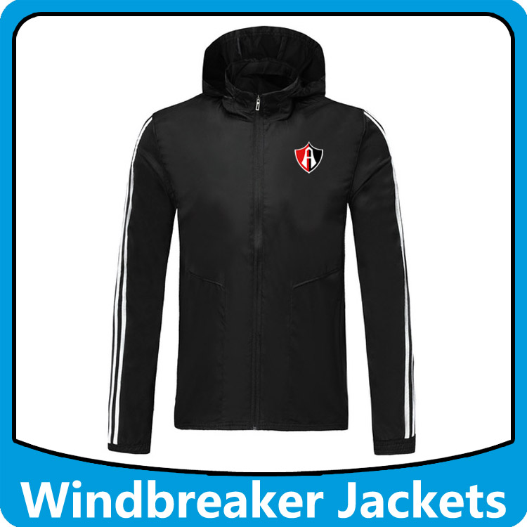Club Atlas soccer windbreaker Hoodies Sports Hooded jackets , Club Atlas Hooded zipper Windbreaker football winter coat Running Jackets, Black;red 
Club Atlas soccer windbreaker Hoodies Sports Hooded jackets , Club Atlas Hooded zipper Windbreaker football winter coat Running Jackets, Black;red