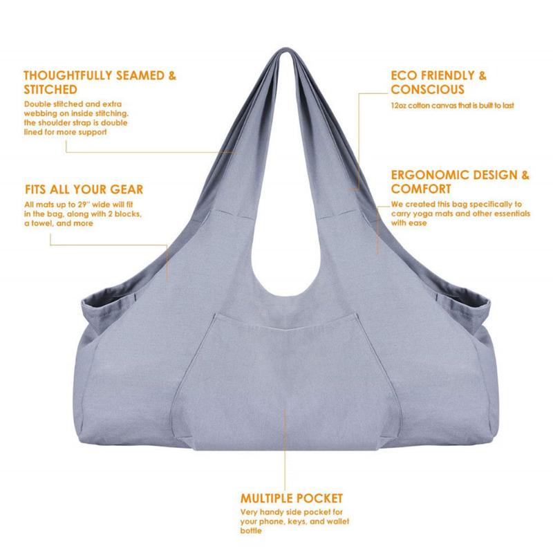 Gym Tote Sling Zipper Storage Shoulder Side Pocket Sport Fitness Yoga Mat Bag Dancing Dress Large Capacity Carrier Accessories, As pic
Gym Tote Sling Zipper Storage Shoulder Side Pocket Sport Fitness Yoga Mat Bag Dancing Dress Large Capacity Carrier Accessories, As pic
