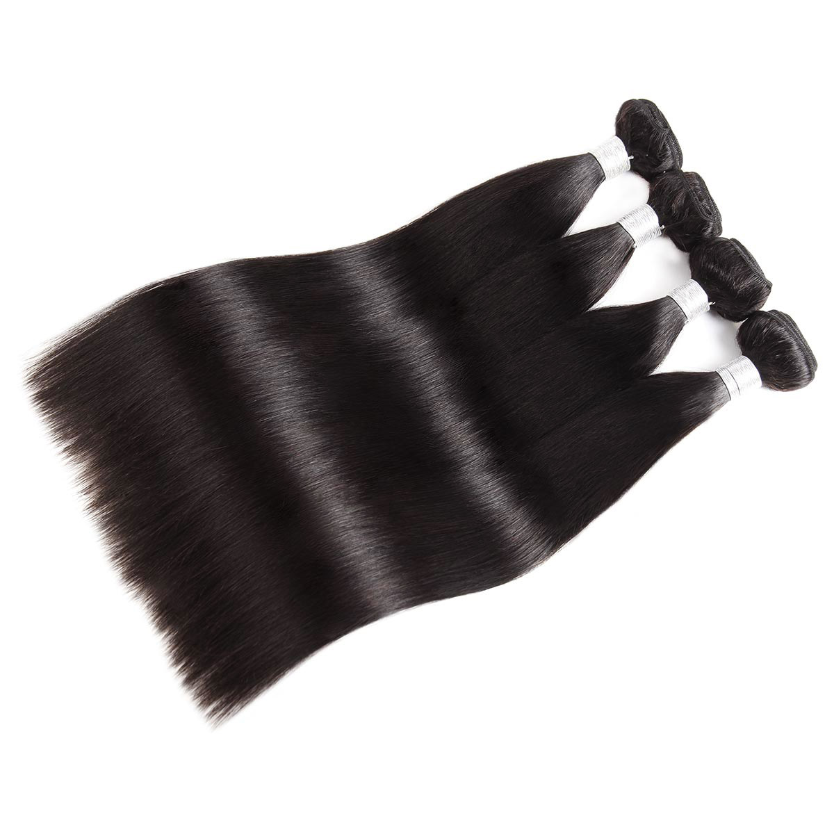 Ishow 12A Straight Raw Human Hair Extensions 3/4 Pcs Kinky Curly Body Wave Grade Brazilian Peruvian Malaysian Hair Bundles Weft Weave for Women All Ag