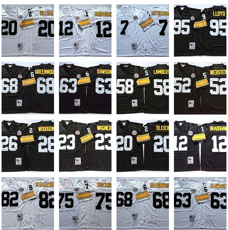 Retro Jersey 12 Terry Bradshaw 32 Franco Harris 36 Jerome Bettis 58 Jack Lambert 75 Joe Greene 88 Lynn Swann 43 Troy Polamalu M&N Football, Black
Retro Jersey 12 Terry Bradshaw 32 Franco Harris 36 Jerome Bettis 58 Jack Lambert 75 Joe Greene 88 Lynn Swann 43 Troy Polamalu M&N Football, Black