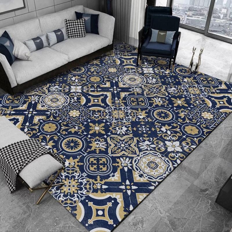 DeMissir Mediterranean Blue Gemetric Flowers Printed Carpets Rugs For Home Living Room Bedroom Kitchen Bedside Table Pad, Blue mosaic
DeMissir Mediterranean Blue Gemetric Flowers Printed Carpets Rugs For Home Living Room Bedroom Kitchen Bedside Table Pad, Blue mosaic
