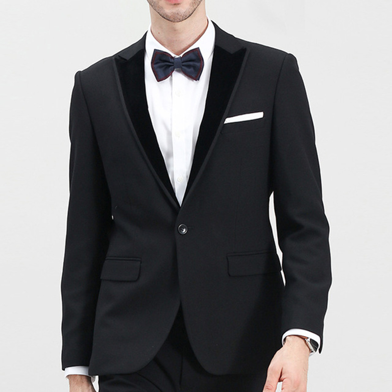 High Quality One Button Black Groom Tuxedos Lapel Groomsmen Mens Suits Blazers (Jacket+Pants+Tie) W:720, Same as image
High Quality One Button Black Groom Tuxedos Lapel Groomsmen Mens Suits Blazers (Jacket+Pants+Tie) W:720, Same as image