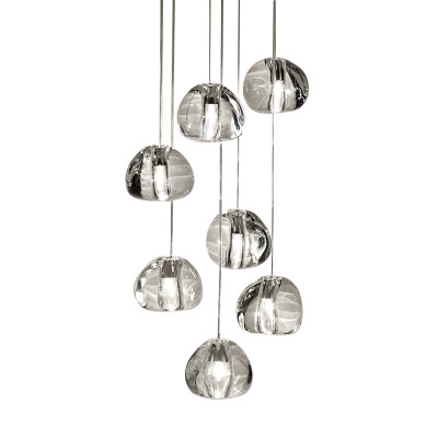 Modern Crystal Chandelier Lighting LED Pendant Hanging Light Crystal Ball Chandeliers Stair Cristal Chandelier Home Lighting