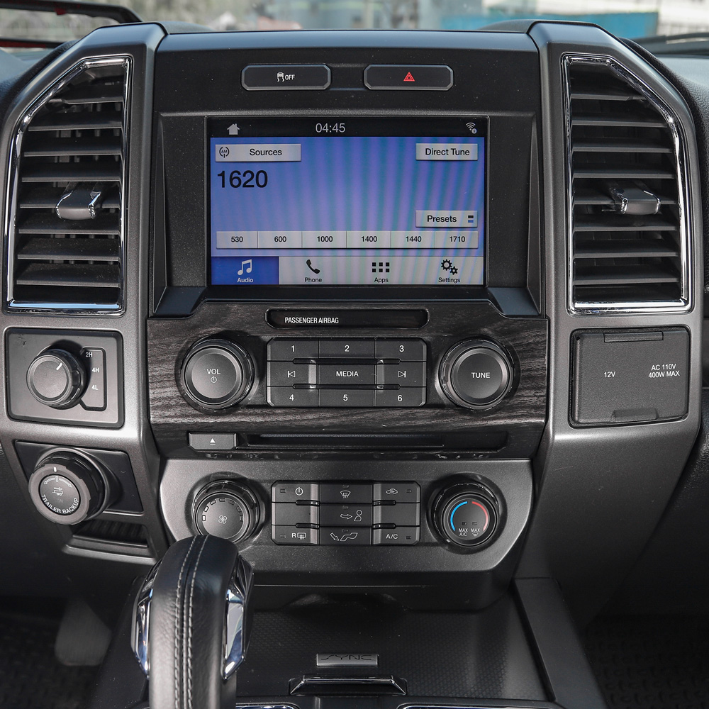 Central Control Volume Adjustment Panel ABS Decoration Covers For Ford F150 Car styling Interior Accessories