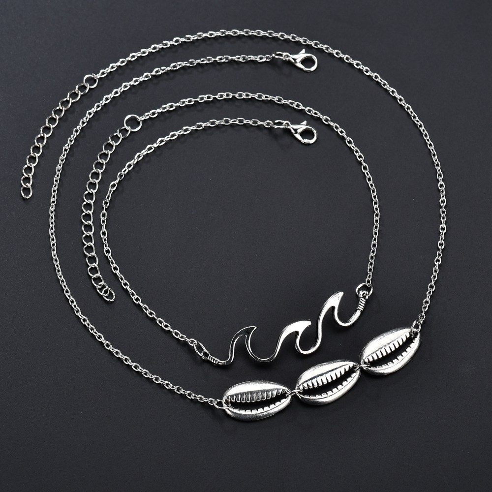 Personality Natural Sandy Beach Storm Flower Shell Pendeloque Cut Originality Multi-storey Alloy Clavicle Chain Necklace
Personality Natural Sandy Beach Storm Flower Shell Pendeloque Cut Originality Multi-storey Alloy Clavicle Chain Necklace