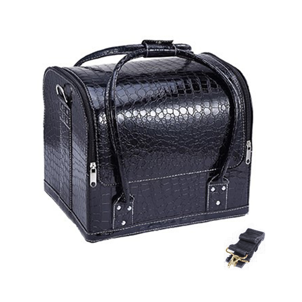 Women's Makeup Bags Cosmetic Cases Fashion PU Leather Alligator Professional Travel Cosmetic Cases Large Capacity Durable, Black
Women's Makeup Bags Cosmetic Cases Fashion PU Leather Alligator Professional Travel Cosmetic Cases Large Capacity Durable, Black