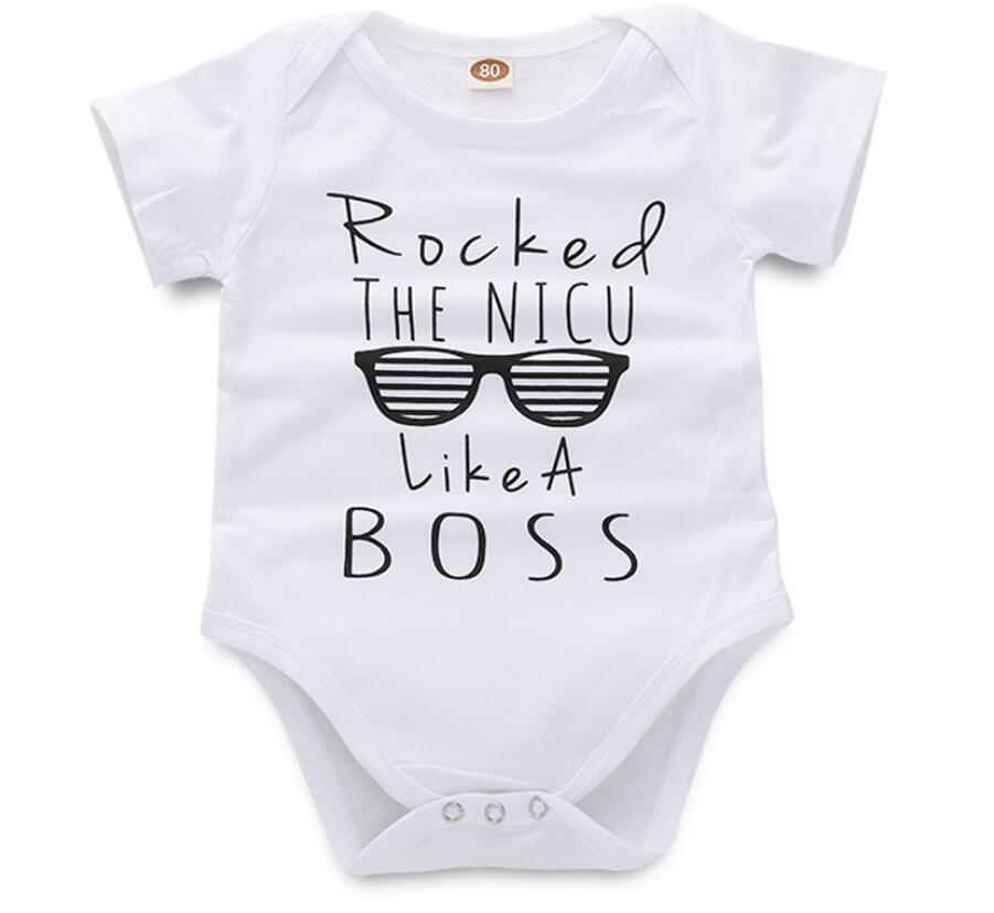 Girl White Short Sleeve Glass Boss Print Romper Baby Infant Jumpsuit Kids Clothes One Piece Bodysuit ZHT 162, As picture
Girl White Short Sleeve Glass Boss Print Romper Baby Infant Jumpsuit Kids Clothes One Piece Bodysuit ZHT 162, As picture