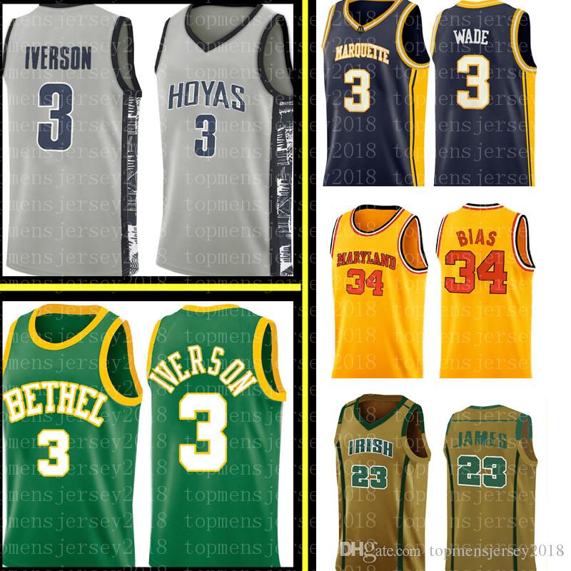Allen 3 Iverson Dwyane 3 Wade Jersey Len 34 Bias Mens University high school Basketball Jerseys Embroidery Logos -XXL, Ncaa
Allen 3 Iverson Dwyane 3 Wade Jersey Len 34 Bias Mens University high school Basketball Jerseys Embroidery Logos -XXL, Ncaa