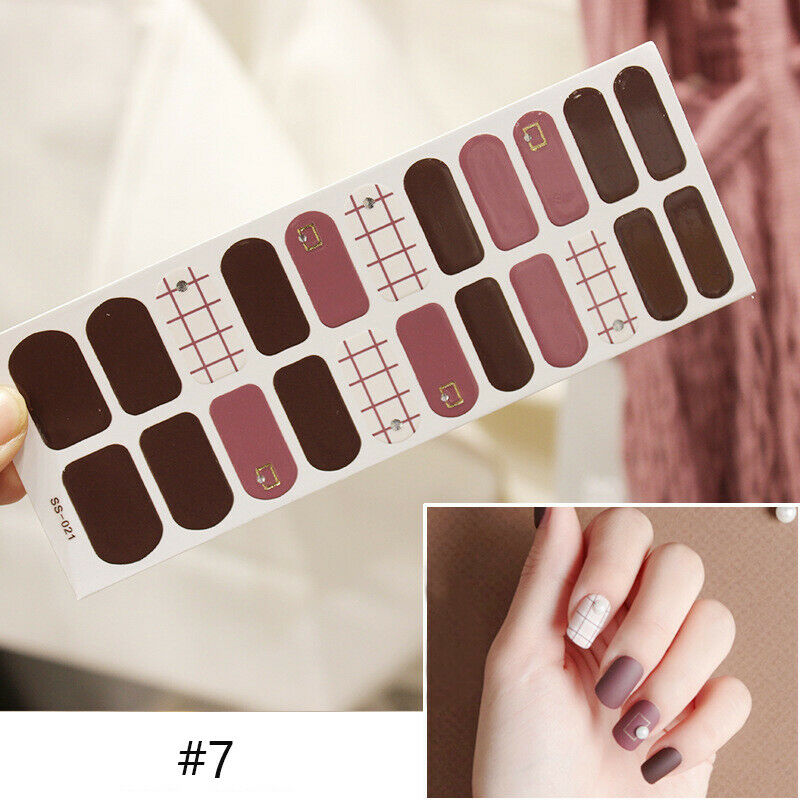 Stickers Full Coverage Nail Polish Packaging Self-adhesive Nail Sticker Nail Decoration DIY.A874