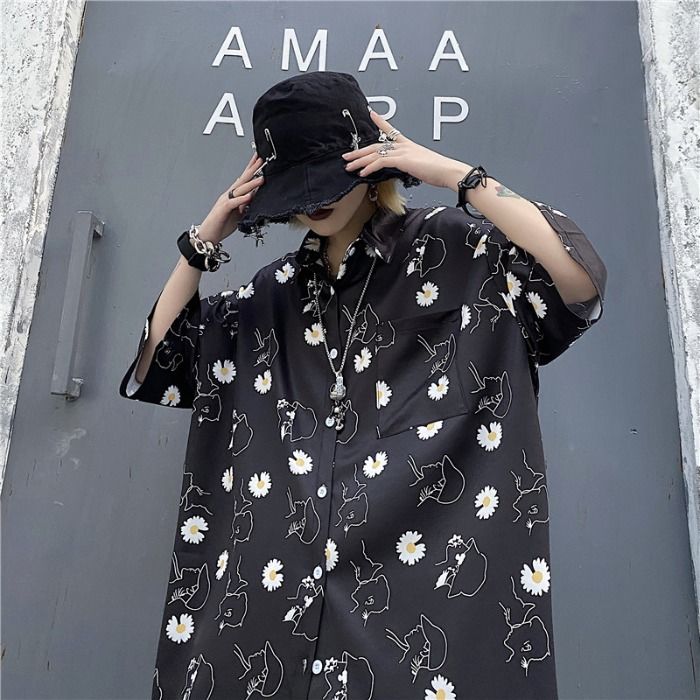 2020 Summer New Youth Popular Loose Korean Ins Personality Printed Five-point Sleeve Shirt Fashion Casual Shirt Jacket, Black
2020 Summer New Youth Popular Loose Korean Ins Personality Printed Five-point Sleeve Shirt Fashion Casual Shirt Jacket, Black