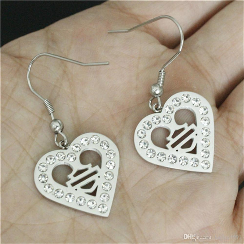 New!! biker style love heart earrings 316l stainless steel fashion jewelry motorbiker unisex love earrings, Golden
New!! biker style love heart earrings 316l stainless steel fashion jewelry motorbiker unisex love earrings, Golden