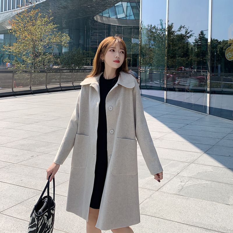 2020 new thicken warm medium-length woolen coat Jacket Student preppy style Single Breasted Overcoat Outwear Fashion, Black regular
2020 new thicken warm medium-length woolen coat Jacket Student preppy style Single Breasted Overcoat Outwear Fashion, Black regular