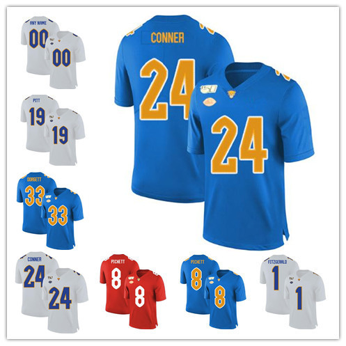 Custom NCAA Pittsburgh Panthers Football Jersey Any Name Number Pitt 24 CONNER 97 Aaron Donald 12 P.Ford PITT 25 Darrelle Revis Blue White
Custom NCAA Pittsburgh Panthers Football Jersey Any Name Number Pitt 24 CONNER 97 Aaron Donald 12 P.Ford PITT 25 Darrelle Revis Blue White