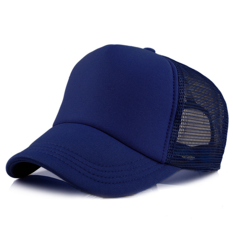 Wholesale 10pcs/Lot Plain Trucker Mesh Hat Snapback Blank Baseball Cap Adjustable Size Spring Summer Party Beach Outdoor Street Church Sunhat
