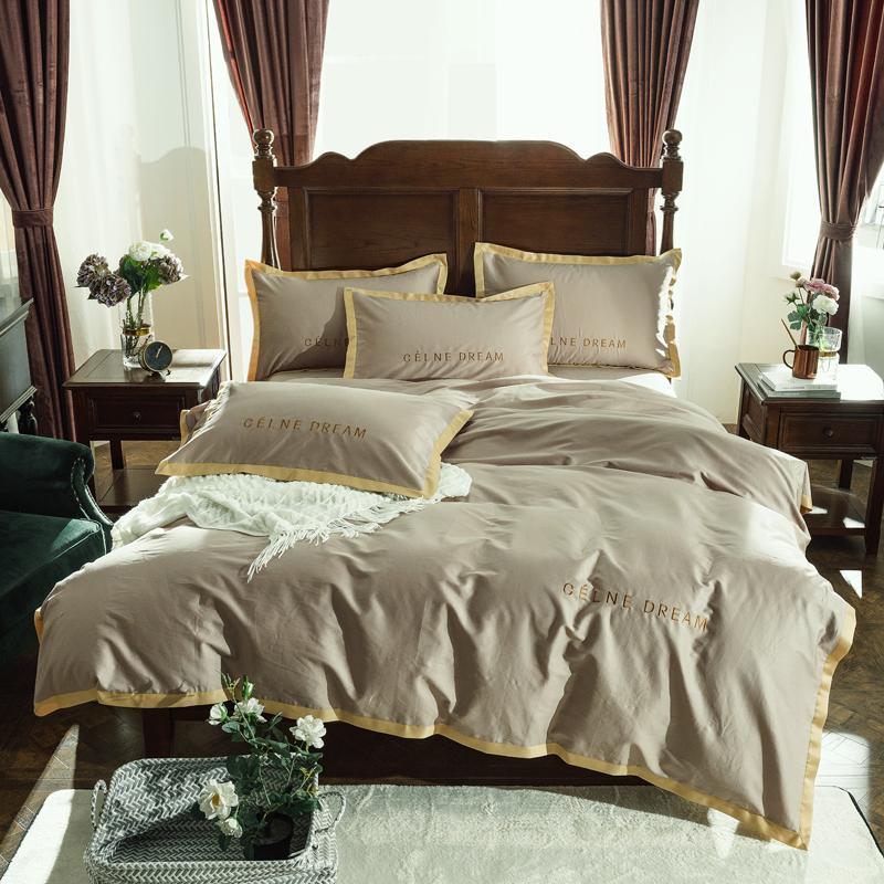 55 Bedding Set King size High-grade embroidery Bed set Duvet Cover Bed Sheet spread Fit sheet, Pink
55 Bedding Set King size High-grade embroidery Bed set Duvet Cover Bed Sheet spread Fit sheet, Pink