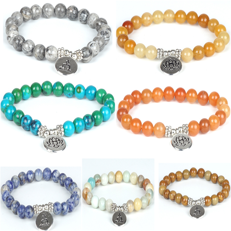 Charm Bracelets Amazonite Bracelet Phoenix Stone Bead Bangles Aventurine Lotus Flower For Women Friendship Jewelry
Charm Bracelets Amazonite Bracelet Phoenix Stone Bead Bangles Aventurine Lotus Flower For Women Friendship Jewelry