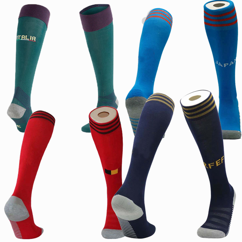 

2019 2020 2021 national team Japan Brazil Argentina mexico Spain Italy Belgium soccer adult Kids Socks Knee High Thick football Sports Socks, James home