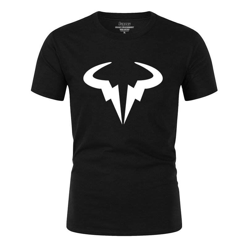 2020 new European and American popular Rafael Nadal tennis player men's black cotton T-shirt bull head print high quality men's T-shirt top
2020 new European and American popular Rafael Nadal tennis player men's black cotton T-shirt bull head print high quality men's T-shirt top