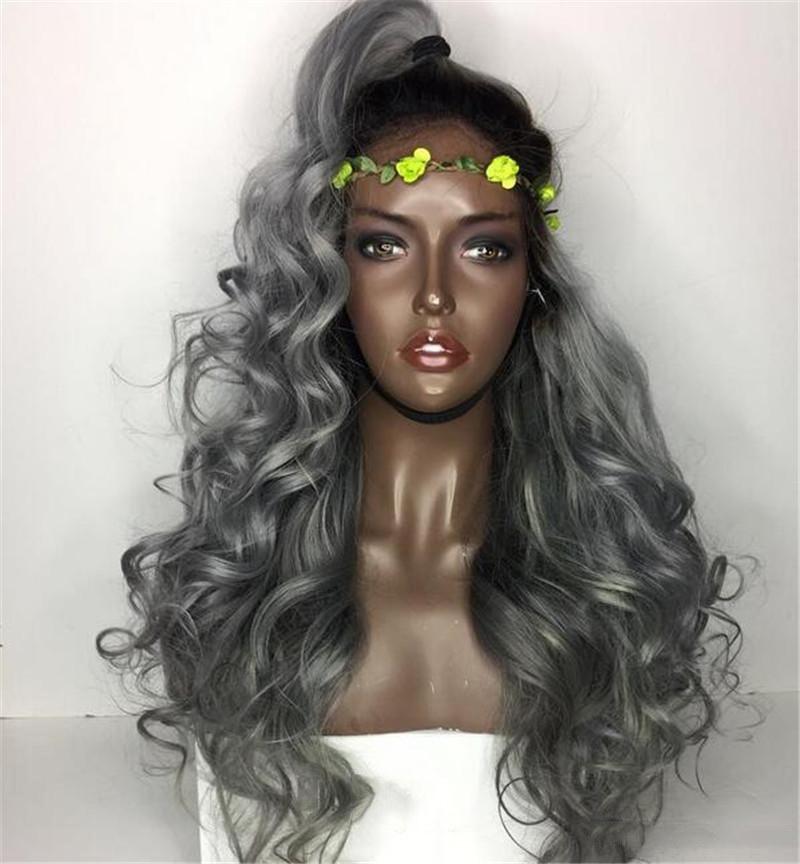 Brazilian ombre grey full lace human hair wigs wavy silver gray glueless front lace wig 130% density with bleached knots 1b gray
Brazilian ombre grey full lace human hair wigs wavy silver gray glueless front lace wig 130% density with bleached knots 1b gray