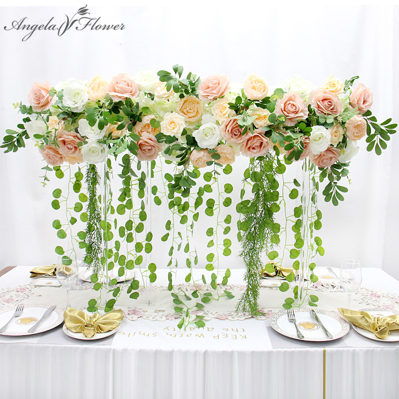1M Custom Artificial Flower Arrangement With Hanging Willow Green Plants Decor Wedding Backdrop Party Show Event Silk Flower Row, Pink
1M Custom Artificial Flower Arrangement With Hanging Willow Green Plants Decor Wedding Backdrop Party Show Event Silk Flower Row, Pink