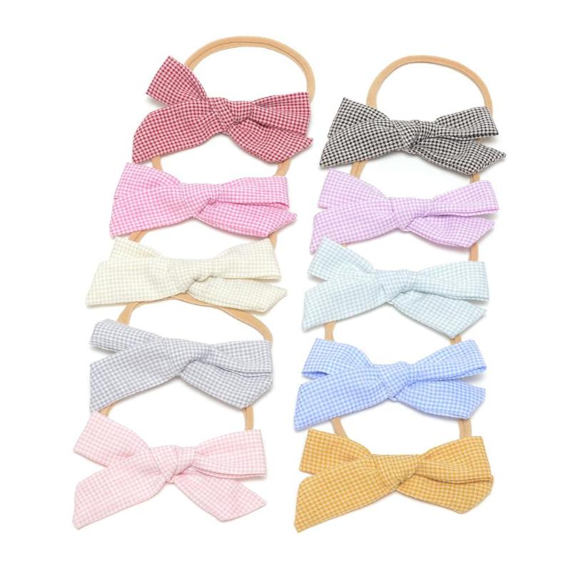 20pcs/lot Plaid Fabric Bow Baby Headband Knotted Bows Headwear Handmade Newborn Head Bands for Infants 10 Colors JFNY144, White
20pcs/lot Plaid Fabric Bow Baby Headband Knotted Bows Headwear Handmade Newborn Head Bands for Infants 10 Colors JFNY144, White