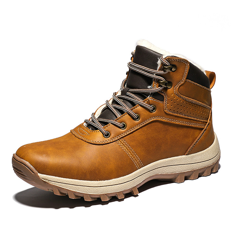 Winter Warm Men Boots Split Genuine Leather Fur Plus Men Snow Boots Handmade Waterproof Working Ankle Boots Top Men Shoes DH087
Winter Warm Men Boots Split Genuine Leather Fur Plus Men Snow Boots Handmade Waterproof Working Ankle Boots Top Men Shoes DH087