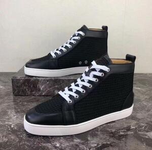 ame Brand Casual Shoe Man Red Bottom Sneaker Flat New Designer Lace Up High Top Mixed Colors Black White Trainers Size:35-46
ame Brand Casual Shoe Man Red Bottom Sneaker Flat New Designer Lace Up High Top Mixed Colors Black White Trainers Size:35-46