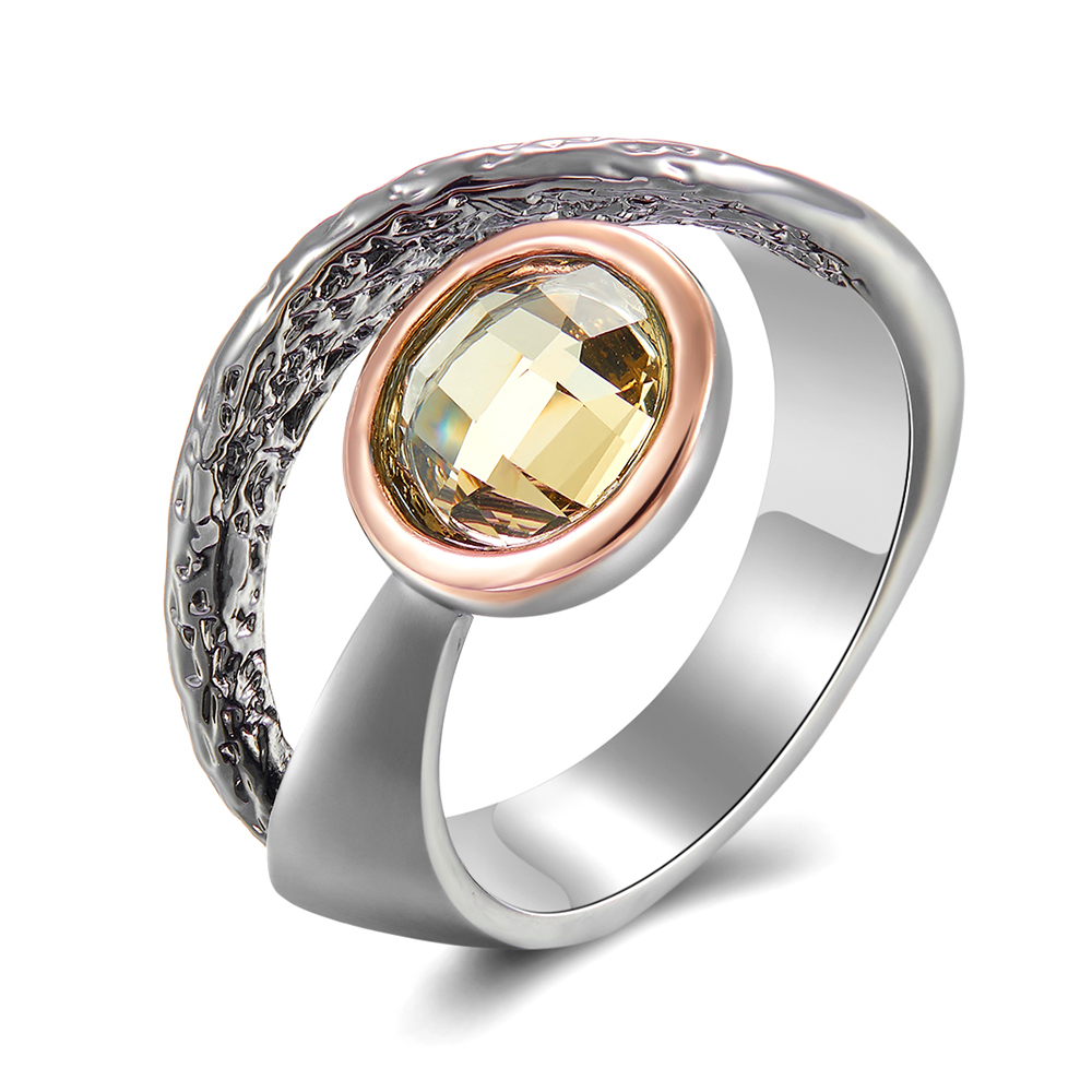 Streamline shape LT Champagne Zirconia Rings 2 Tone plating New Jewelry Stable Quality Factory Suppier Women Ring
Streamline shape LT Champagne Zirconia Rings 2 Tone plating New Jewelry Stable Quality Factory Suppier Women Ring