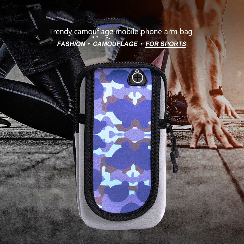 New printed diving material mobile phone arm bag breathable trend sports headphones running mobile phone arm bag 4 colors, Alphabet blue
New printed diving material mobile phone arm bag breathable trend sports headphones running mobile phone arm bag 4 colors, Alphabet blue