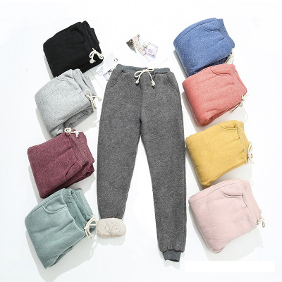 BEFORW 2019 Autumn Winter Women Fleece Sweatpants Trousers Casual Thick Velvet Loose Cashmere Sweatpants Tracksuit Pants Y200114, Black;white
BEFORW 2019 Autumn Winter Women Fleece Sweatpants Trousers Casual Thick Velvet Loose Cashmere Sweatpants Tracksuit Pants Y200114, Black;white