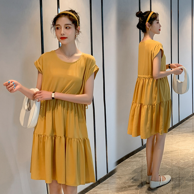 8266# Maternity Clothes Summer Cotton O Neck Loose Stylish Dress for Pregnant Women Pregnancy Clothes, Yellow
8266# Maternity Clothes Summer Cotton O Neck Loose Stylish Dress for Pregnant Women Pregnancy Clothes, Yellow