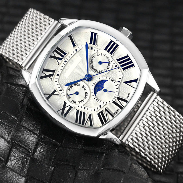 High quality mens fashion watches All dials work Full Stainless Steel band 42mm dial wrist watch for men Valentine Gift Wholesale clock, Slivery;brown
High quality mens fashion watches All dials work Full Stainless Steel band 42mm dial wrist watch for men Valentine Gift Wholesale clock, Slivery;brown