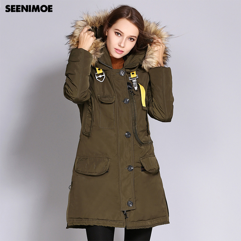 Seenimoe Women Thick Winter Jacket Big Faux Fur Hooded Warm Parka Coats Female Windbreaker Jacket Overcoat Long Womens Parkas, Wc28ge
Seenimoe Women Thick Winter Jacket Big Faux Fur Hooded Warm Parka Coats Female Windbreaker Jacket Overcoat Long Womens Parkas, Wc28ge