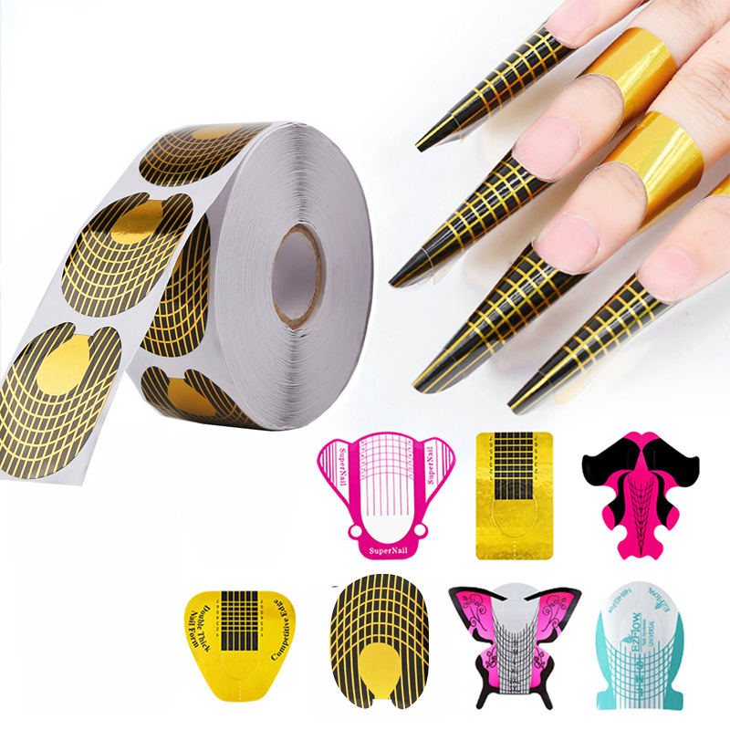 Roll 500Pcs Nail Form Tips Guide Extension Sticker For Acrylic UV Gel Nail Extension Guide French DIY Tools Self-Adhesive Forms NA128
Roll 500Pcs Nail Form Tips Guide Extension Sticker For Acrylic UV Gel Nail Extension Guide French DIY Tools Self-Adhesive Forms NA128