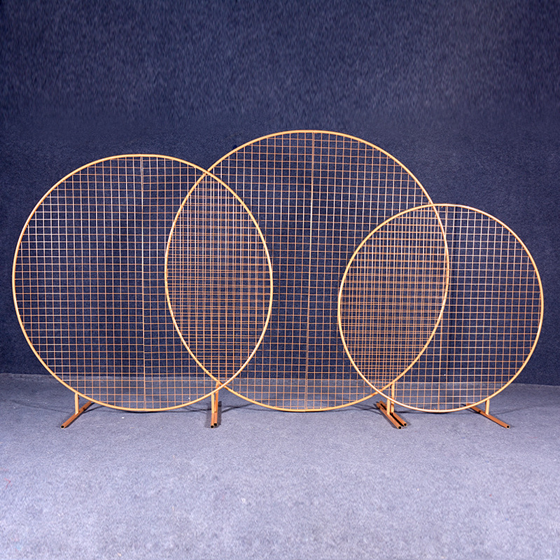 Wedding Background Stage Grid arch Wrought Iron Ring Party Backdrop decoration DIY festival photography props flower shelf
Wedding Background Stage Grid arch Wrought Iron Ring Party Backdrop decoration DIY festival photography props flower shelf