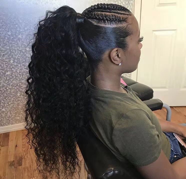 Kinki Ponytail Hairstyles Clip In Human Ponytail Hair Extensions Kinky Curly Drawstring pony tail Afro puffs Virgin Curly pony tails 140g
Kinki Ponytail Hairstyles Clip In Human Ponytail Hair Extensions Kinky Curly Drawstring pony tail Afro puffs Virgin Curly pony tails 140g