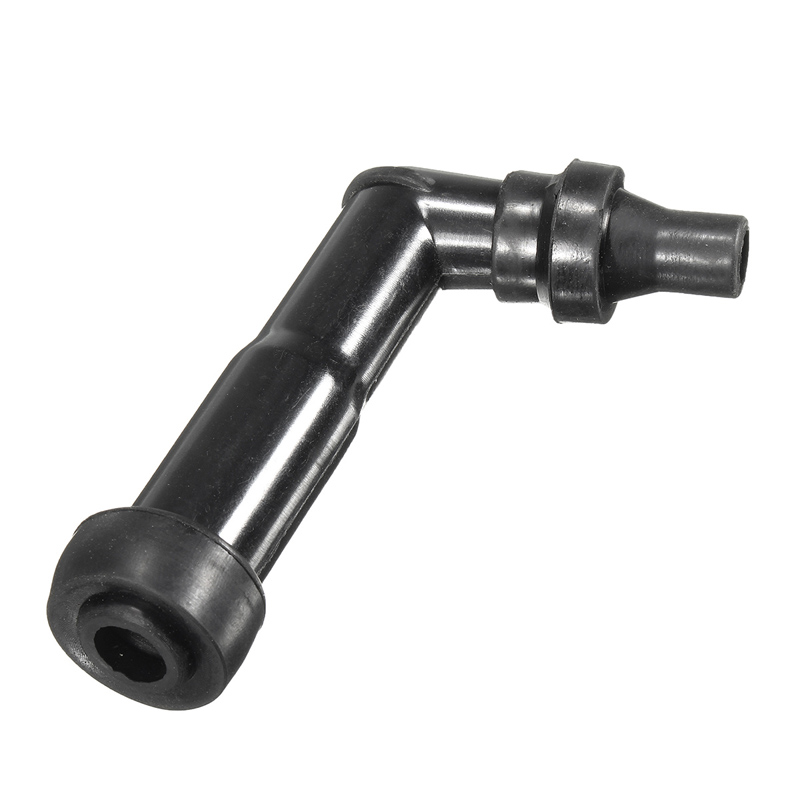102 Degree 10 12mm Motorcycle Ignition Spark Plug Cap Resistor Cover (Black) XD05F-R (8768) Motorcycle Cub Underbone Spare Parts
