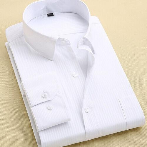 New Fashion Long Sleeve Slim Men Dress Shirt 4XL High Quality Solid Work Male Clothing Fit Business Shirts Wholesale Cheap