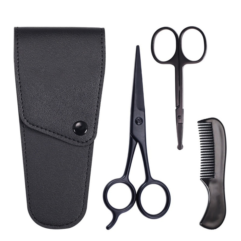 New 3pcs/set Beard Care Set Professional Hair Beard Scissors Nose Hair Scissor And Comb For Men Trimming Grooming
New 3pcs/set Beard Care Set Professional Hair Beard Scissors Nose Hair Scissor And Comb For Men Trimming Grooming