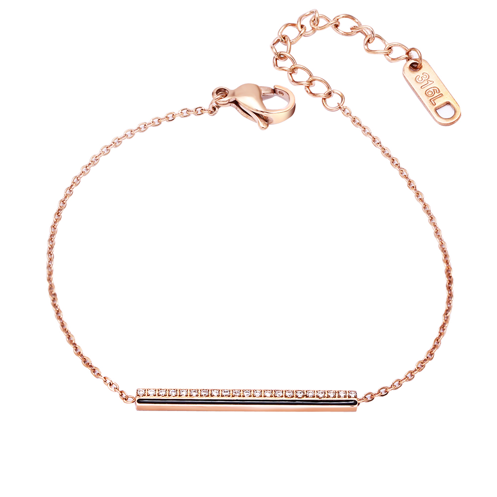 316l stainless steel OL Long design Thinner chain bracelet Rose gold/White/Gold color Micro pave Zircon stone Jewelry Bracelet
316l stainless steel OL Long design Thinner chain bracelet Rose gold/White/Gold color Micro pave Zircon stone Jewelry Bracelet