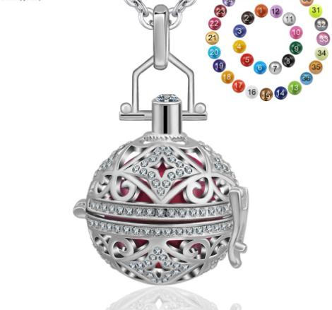 2020 Copper Plating Silver Harmony Bola Ball Crystal Locket Cage Pendant 20 mm Ball Necklace For Women K111N20
2020 Copper Plating Silver Harmony Bola Ball Crystal Locket Cage Pendant 20 mm Ball Necklace For Women K111N20