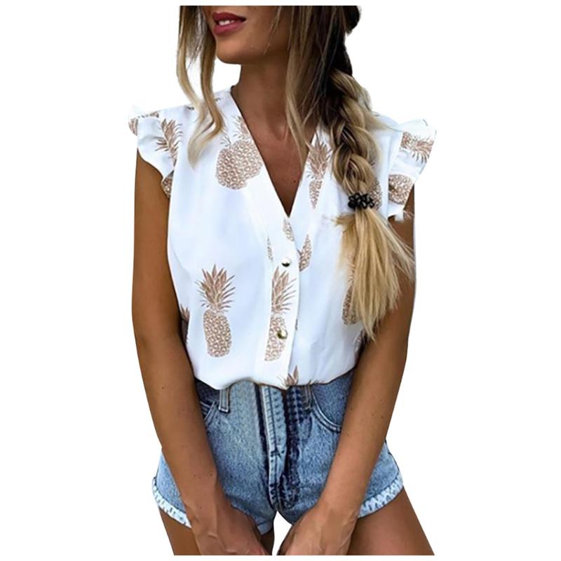 Summer Blouse Fashion Women Tops and Blouses Leisure Loose Long Sleeve Pineapple Print Shirt Tops bluzki damskie Haut Femme, White
Summer Blouse Fashion Women Tops and Blouses Leisure Loose Long Sleeve Pineapple Print Shirt Tops bluzki damskie Haut Femme, White