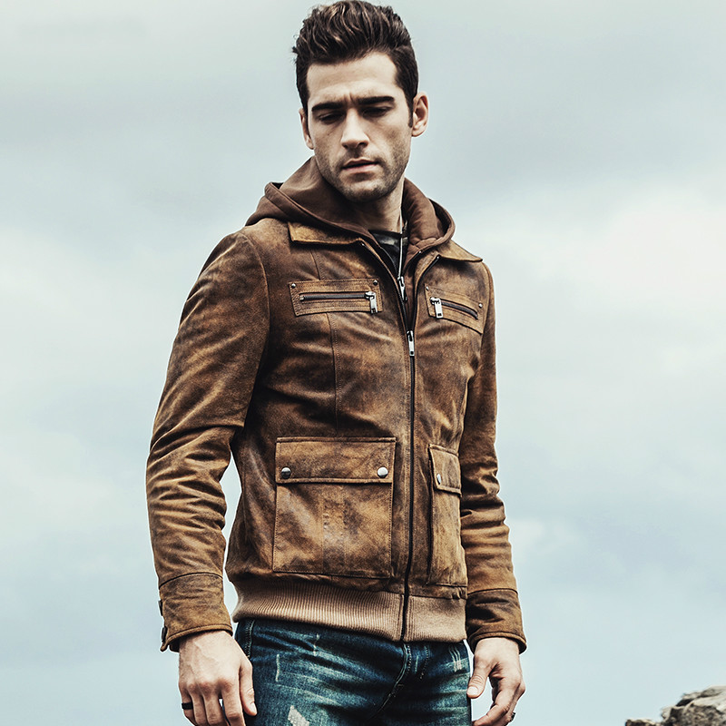 Plus Autumn Winter Genuine Size Vintage Motorcycle Mens Leather Jacket Chaqueta Cuero Hombre M-222 YY882, Brown
Plus Autumn Winter Genuine Size Vintage Motorcycle Mens Leather Jacket Chaqueta Cuero Hombre M-222 YY882, Brown