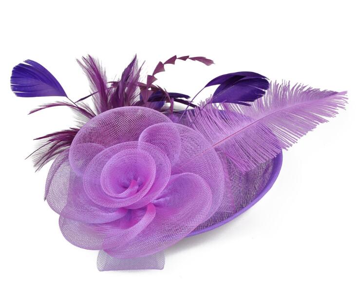 Floral Party Lady Hat Mesh Veil Hair Clip Hair Accessories Fedoras Lady Fascinator Hair Clips Hat For Formal Party