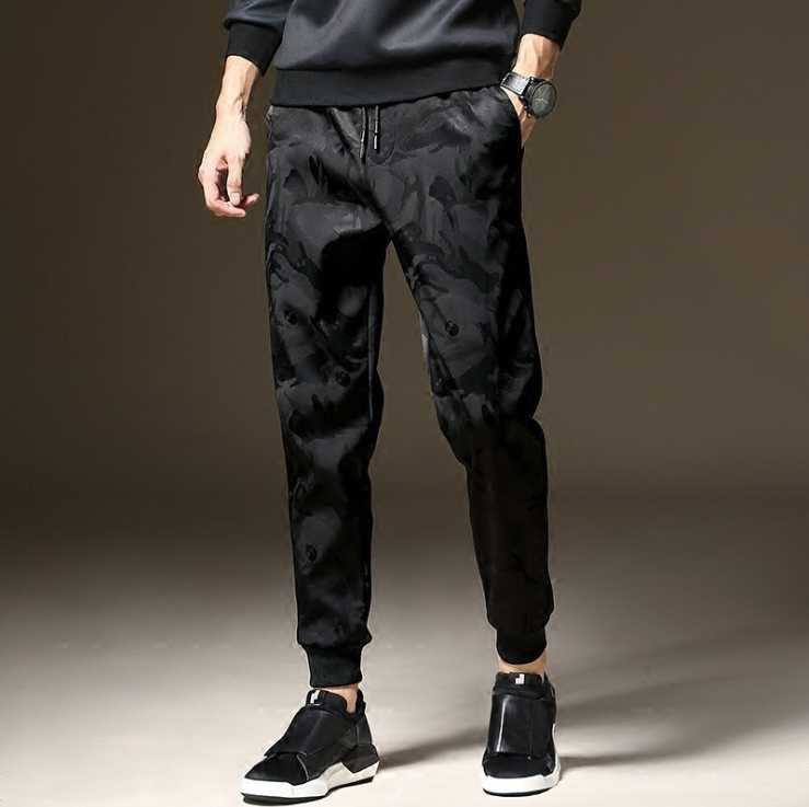 Summer men's dark pattern camouflage men's casual pants Korean version of slim Harlan pants toe fast drying sports, Black
Summer men's dark pattern camouflage men's casual pants Korean version of slim Harlan pants toe fast drying sports, Black