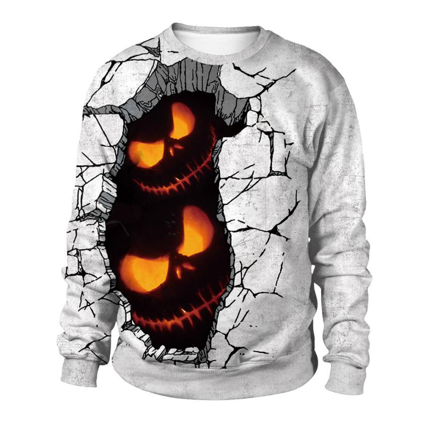 CHAMSGEND new arrival fashion Women Halloween Pumpkins 3D Printing Long Sleeve Hoodie Pullover woman sweatshirt C30830, White
CHAMSGEND new arrival fashion Women Halloween Pumpkins 3D Printing Long Sleeve Hoodie Pullover woman sweatshirt C30830, White