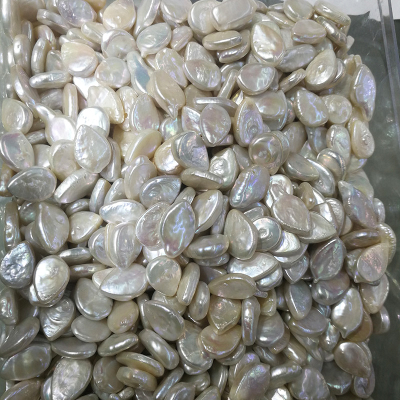 Cultured Freshwater Natural White Pearl Cultured Freshwater Pearl Beads Biwa Shape Teardrop Shape Wholesale Pearls Beads for Making Bracelet
